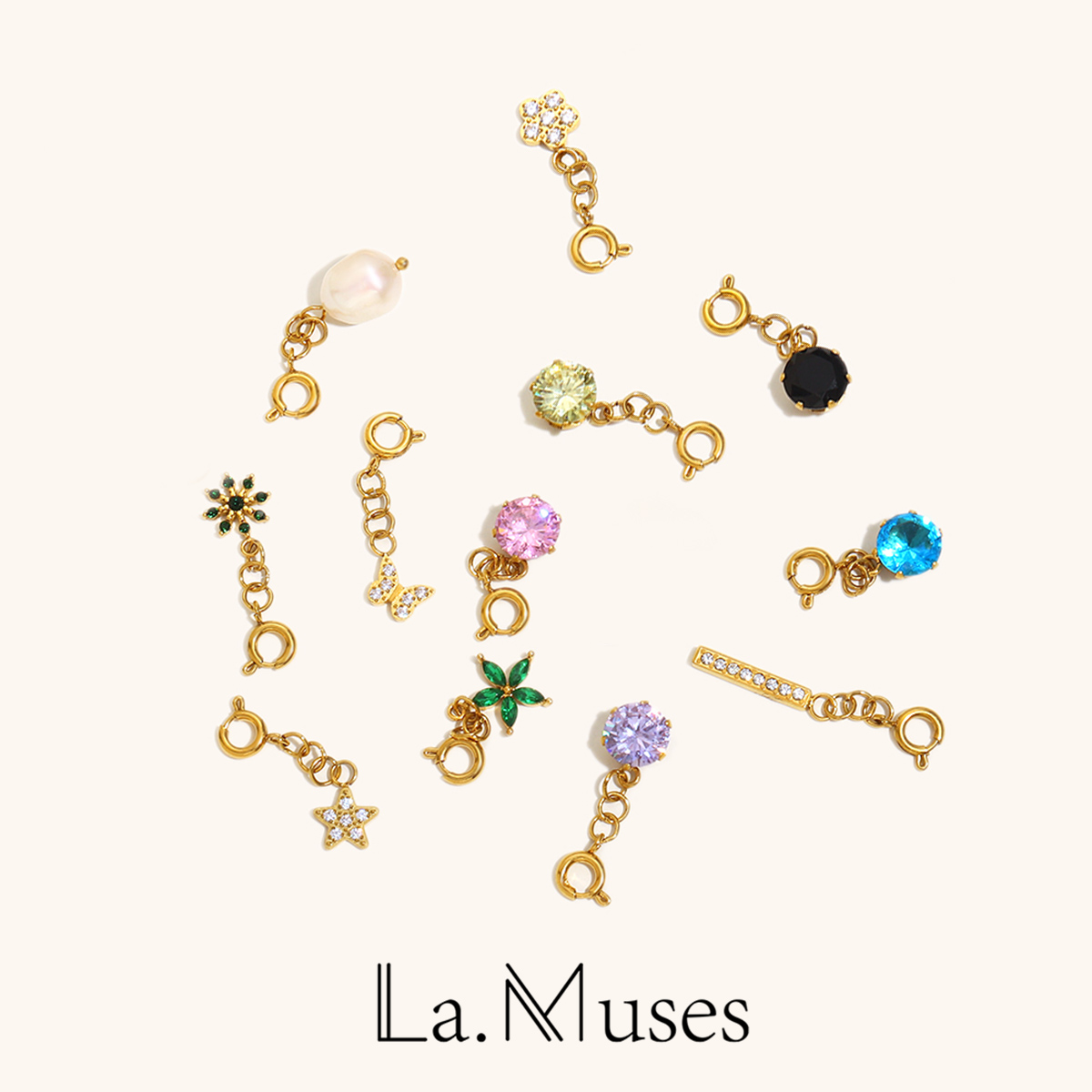 Jewelry Making In La - LA. ミューズ春バックルタッセルパールジルコンチャームペンダントネックレスブレスレットジュエリーメイキングアクセサリーギフト