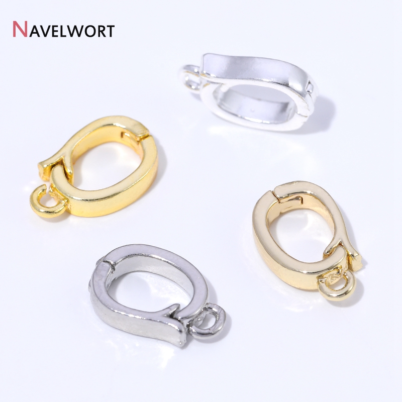 Jewelry Making Gold - 14K/18K金メッキ真鍮製ヒンジ付きネックレスエンハンサー、ネックレス製作アクセサリー、ペンダントベイルクラスプ、ジュエリー材料