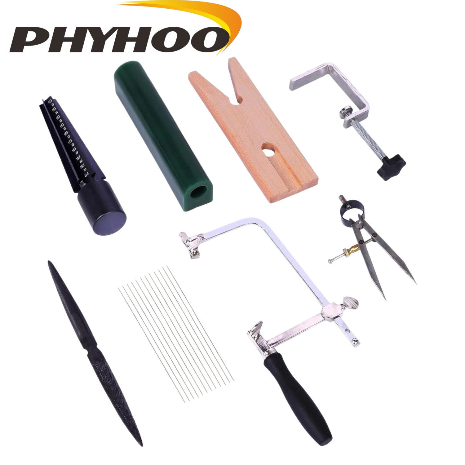 Jewelry Making Table - PHYHOO 完全なワックスリング作成キット、彫刻ツール、チューブ型、リングソーブレード、サイザー、ジュエリー鋳造用品