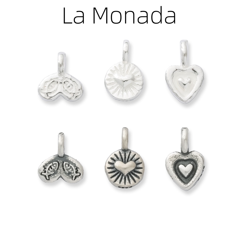 Jewelry Making In La - 925 スターリングシルバー ハート & フィッシュ チャーム