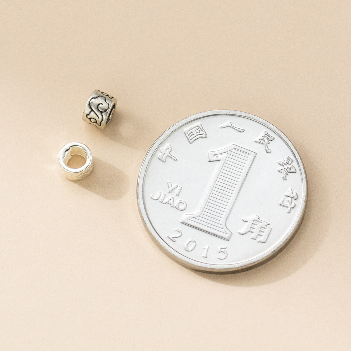 925シルバー クラウド ラージホールビーズ シルバー スペ - Jewelry Making In La のレビューと価格
