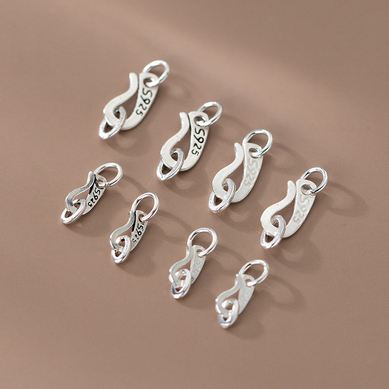 S925スターリングシルバー S字型クラスプコネクター DI - Jewelry Making In La のレビューと価格