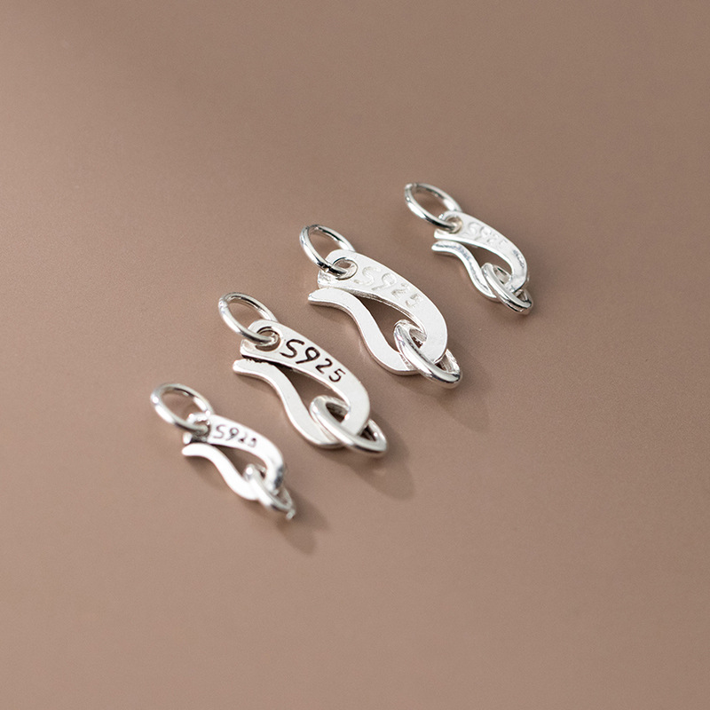 S925スターリングシルバー S字型クラスプコネクター DI - Jewelry Making In La のレビューと価格