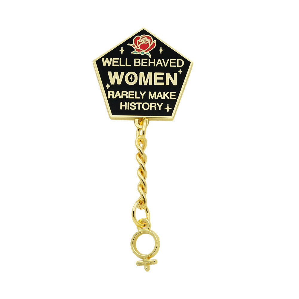 1PC「行儀の良い女性はめったに歴史を作らない」フェミニスト - Jewelry Making History のレビューと価格