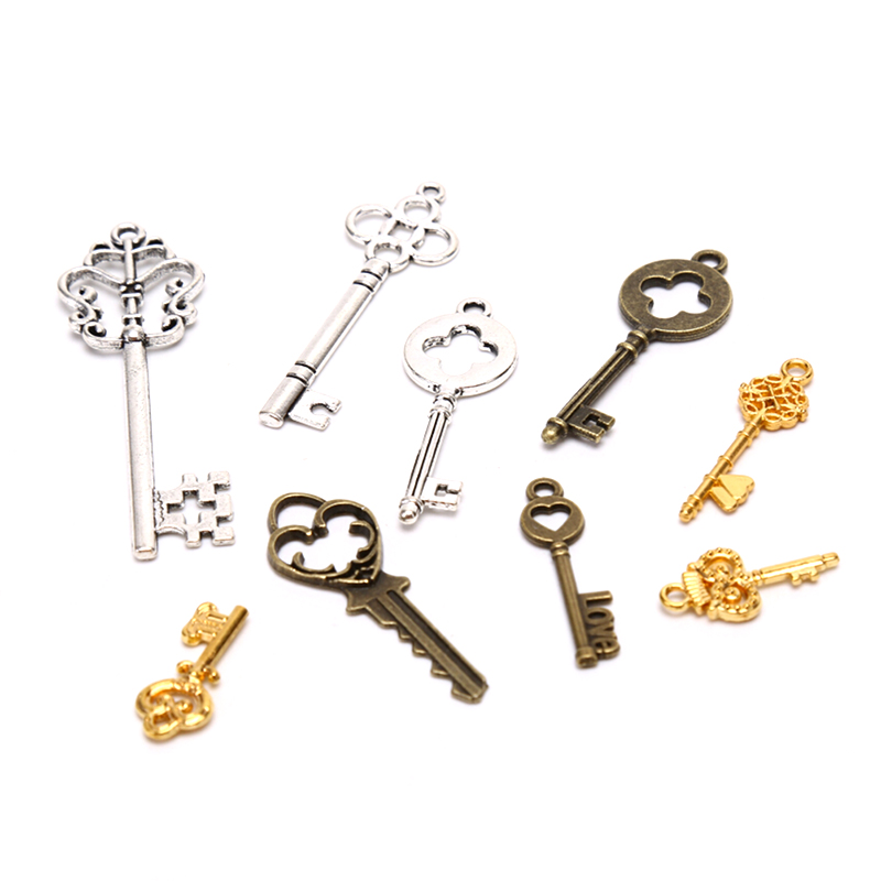 [LA] 13個入り ヴィンテージメタルミックススタイルキー - Jewelry Making In La のレビューと価格