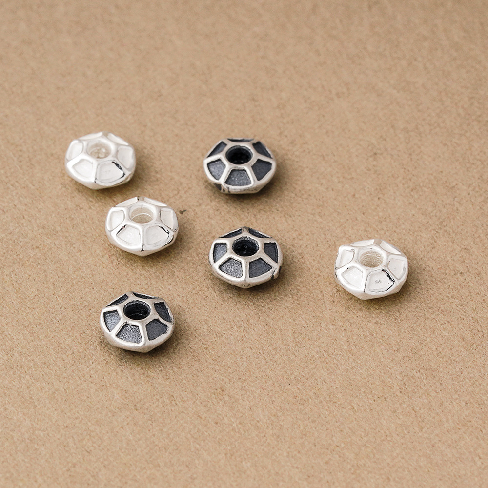 925シルバービーズ 六角形溝付きスペーサービーズ ヴィンテ - Jewelry Making In La のレビューと価格