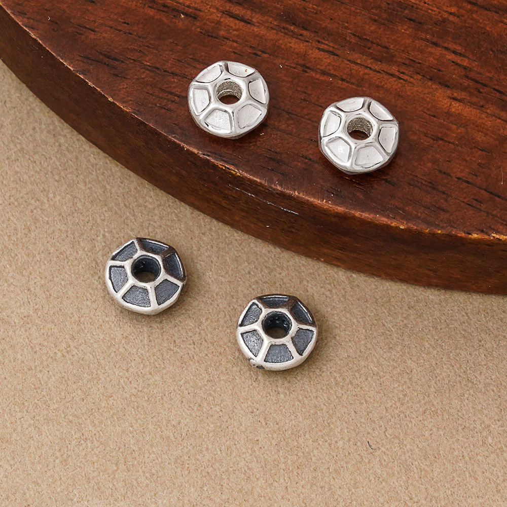 925シルバービーズ 六角形溝付きスペーサービーズ ヴィンテ - Jewelry Making In La のレビューと価格