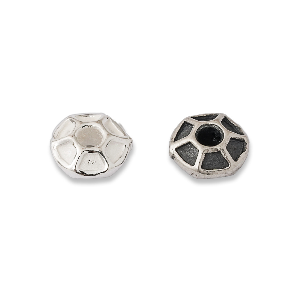 925シルバービーズ 六角形溝付きスペーサービーズ ヴィンテ - Jewelry Making In La のレビューと価格