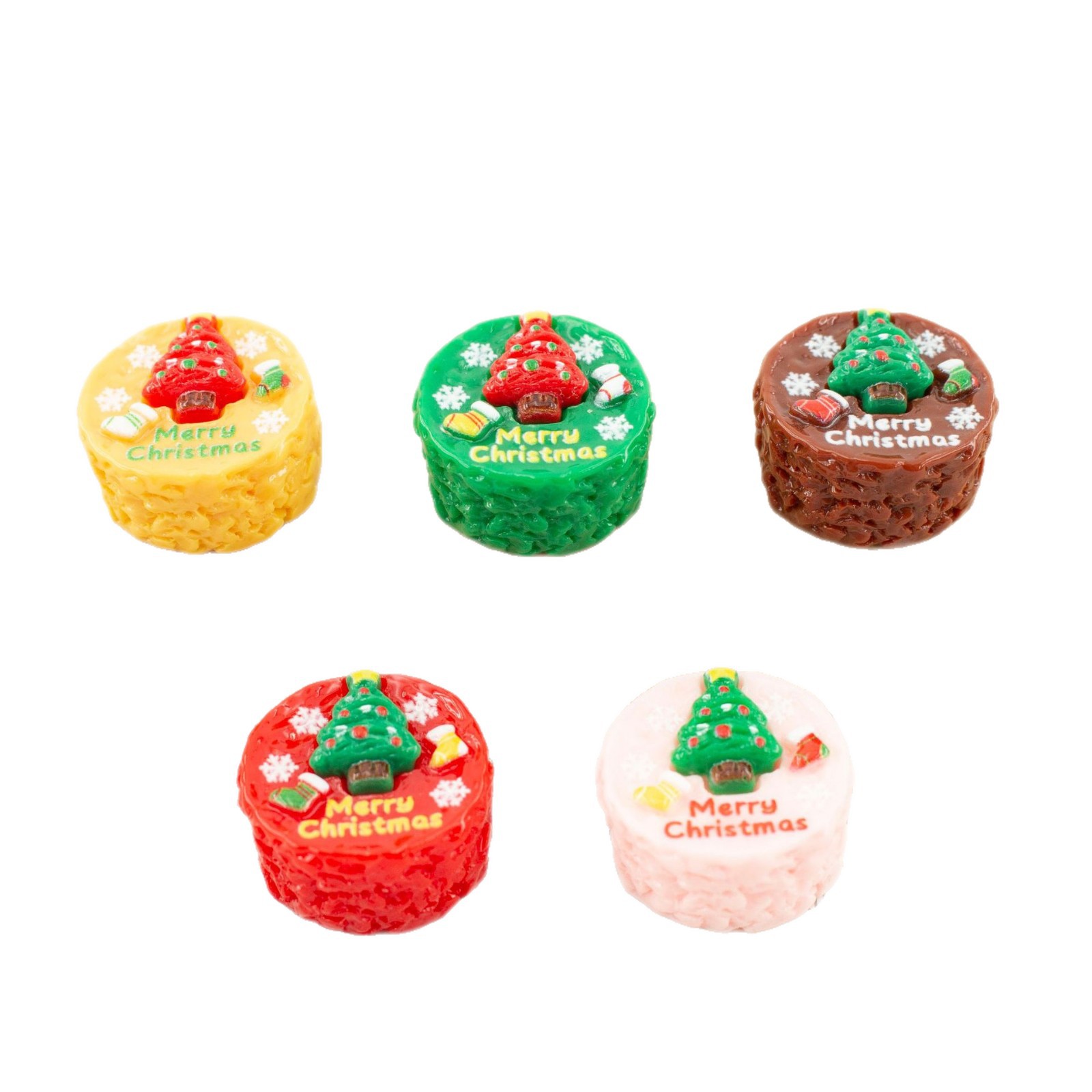 10 個樹脂模造クリスマスツリー型カップケーキ diy 手作 - Jewelry Making Table のレビューと価格