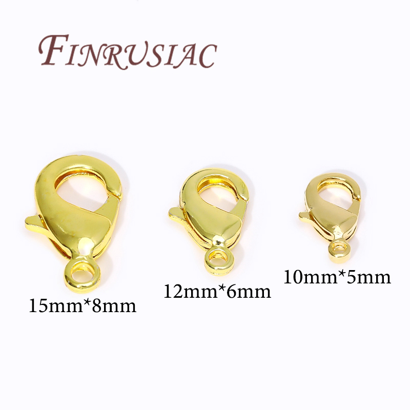 18K金メッキロブスタークラスプ（ブレスレット用）、スプリン - Jewelry Making Gold のレビューと価格