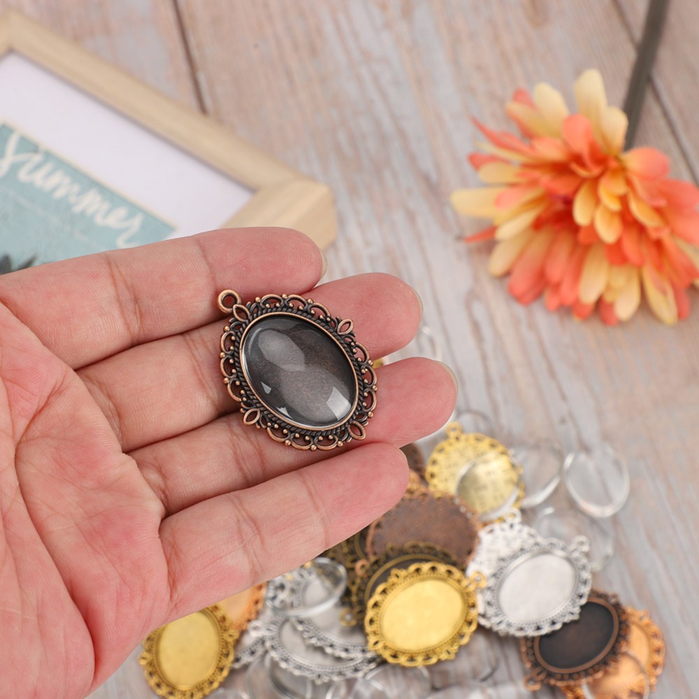 60 個の耐久性のある金属 + ガラスペンダントトレイ 3. - Xtool Jewelry Making のレビューと価格