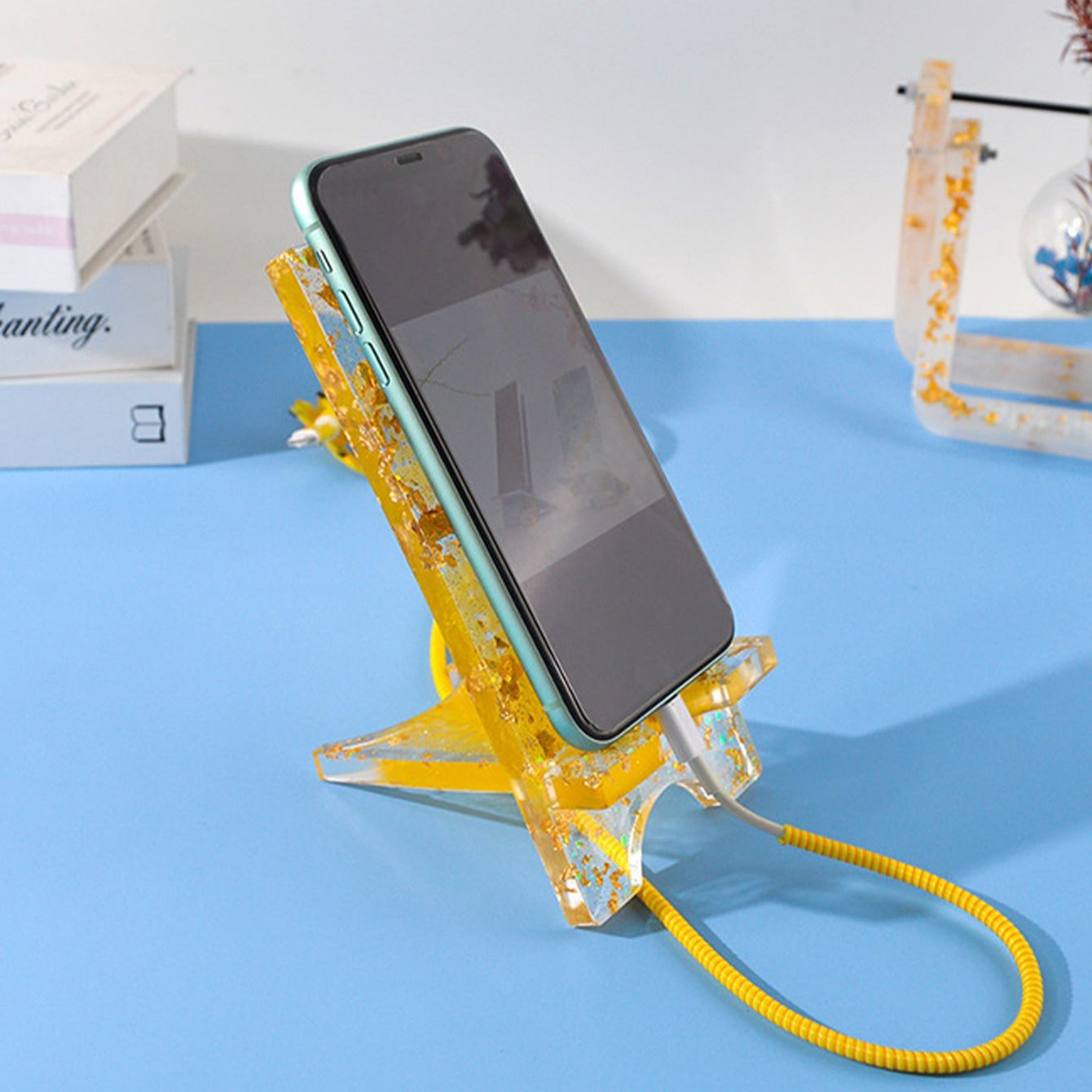 携帯電話ブラケットホルダークリスタルエポキシ樹脂シリコーン型 - Jewelry Making Table のレビューと価格