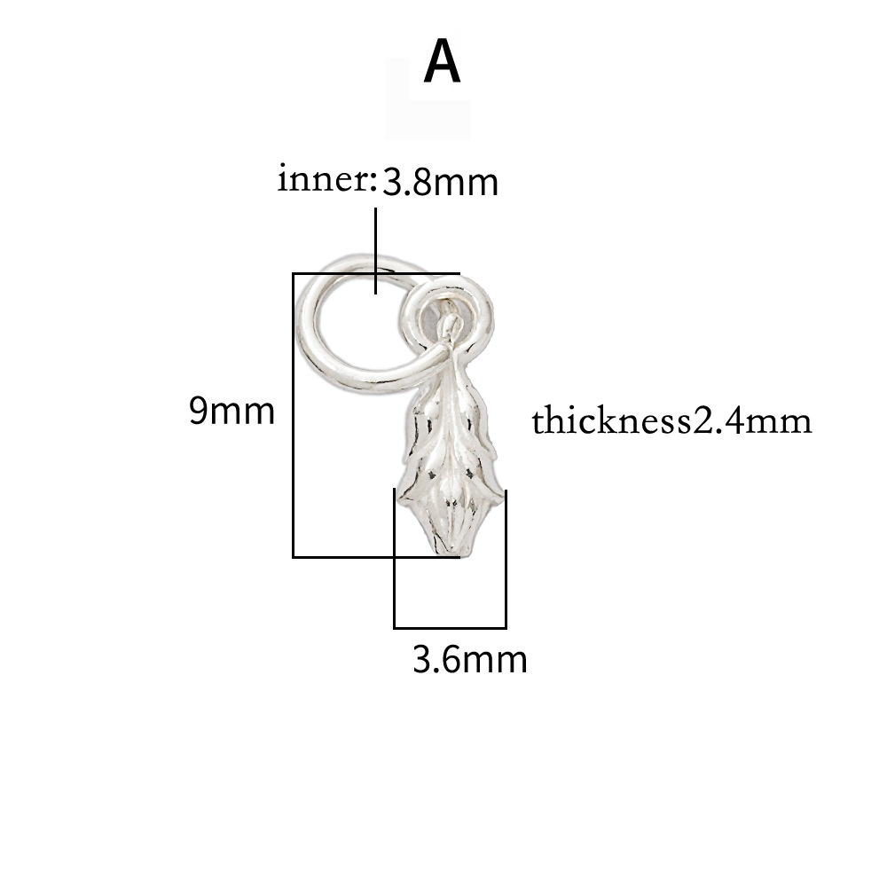 925シルバーフェザーリーフブランチチャームペンダントミニシ - Jewelry Making In La のレビューと価格