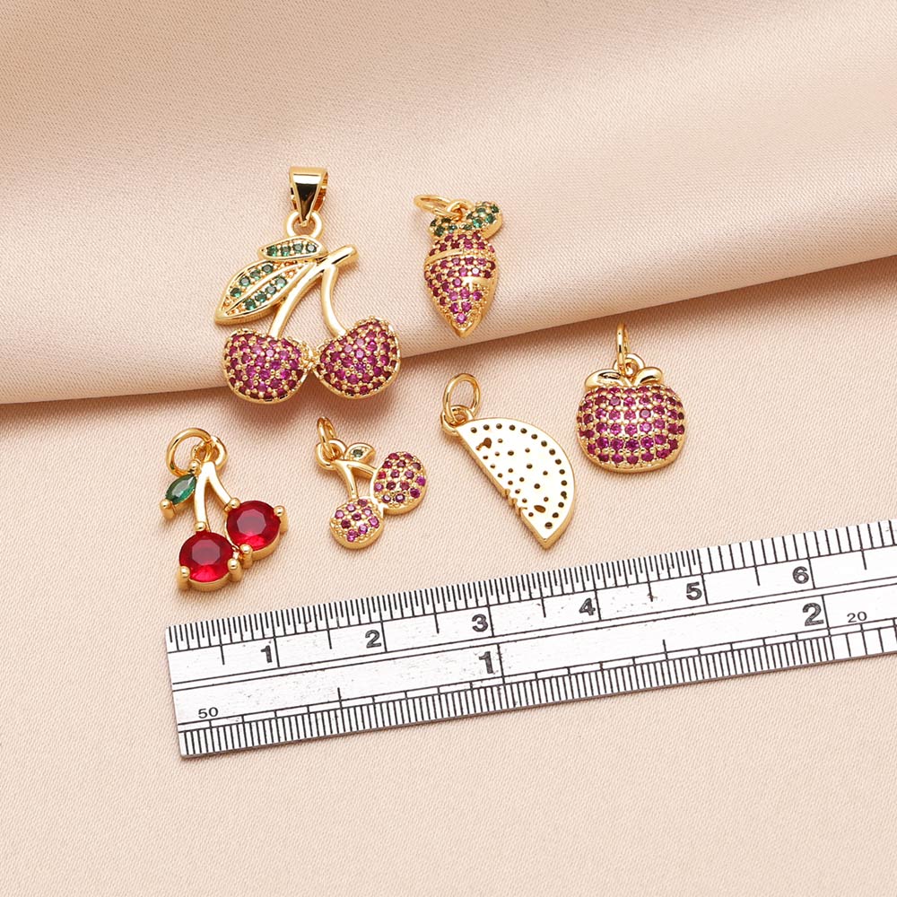 オケスリオフクシアブレスレット用クリスタルチェリーフルーツチ - Jewelry Making Gold のレビューと価格