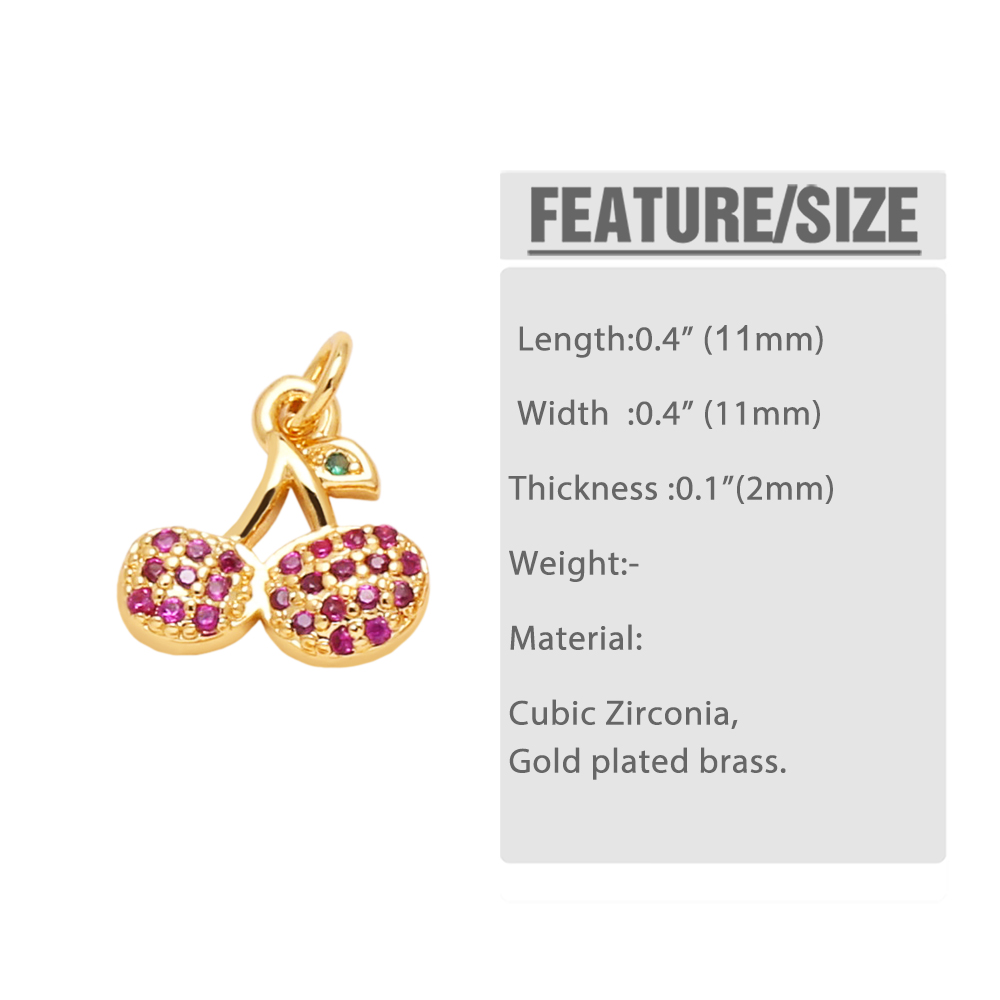 オケスリオフクシアブレスレット用クリスタルチェリーフルーツチ - Jewelry Making Gold のレビューと価格