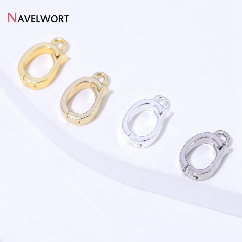 14K/18K金メッキ真鍮製ヒンジ付きネックレスエンハンサー - Jewelry Making Gold のレビューと価格