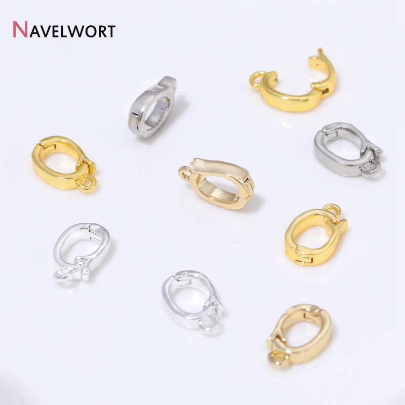 14K/18K金メッキ真鍮製ヒンジ付きネックレスエンハンサー - Jewelry Making Gold のレビューと価格
