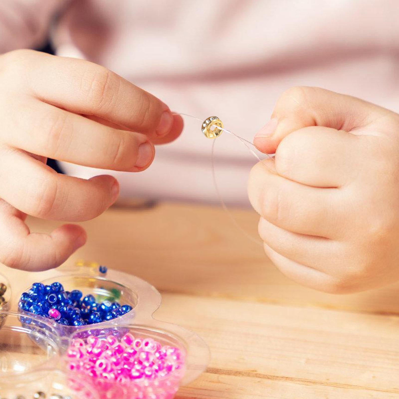 ポリマークレイビーズブレスレット作成キット。女の子や女性向け - Jewelry Making In Clay のレビューと価格
