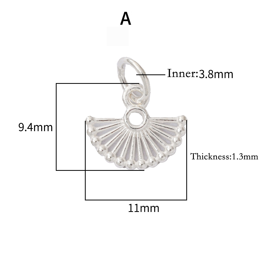 925シルバーペンダント中空ラウンドハート扇形ペンダント92 - Jewelry Making In La のレビューと価格