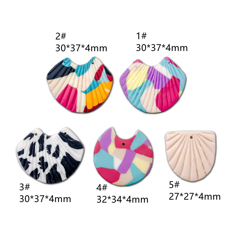 女性のためのレトロな色のポリマークレイイヤリング,ダブルホー - Jewelry Making In Clay のレビューと価格