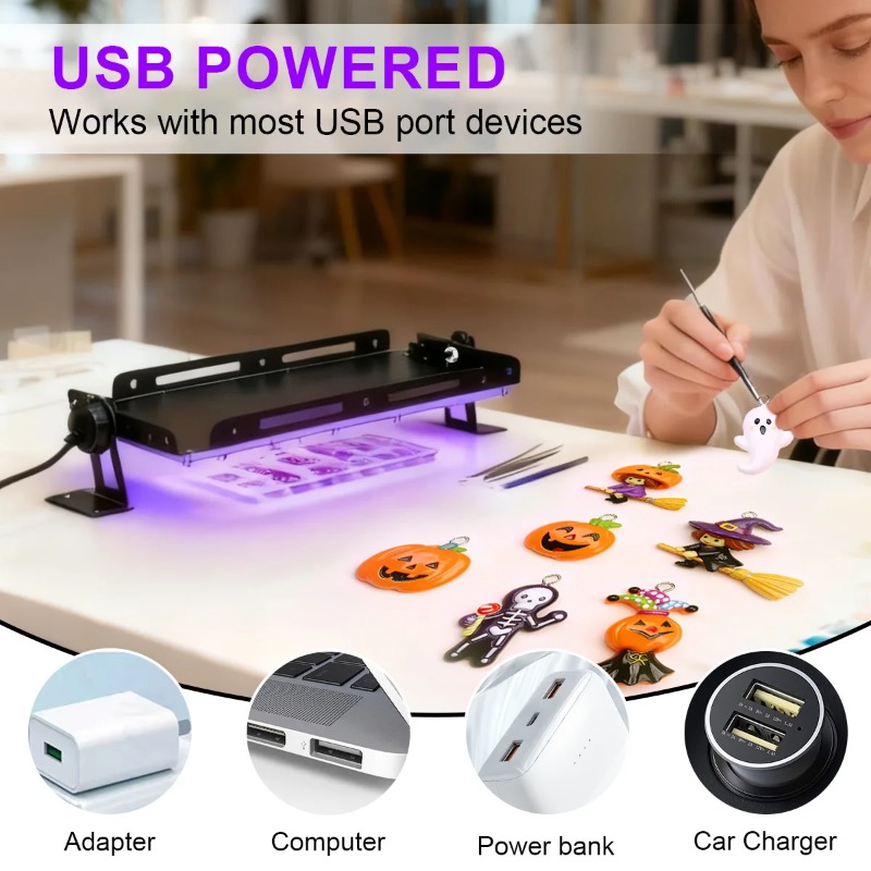 超明るいLED UV硬化ランプ - DIYレジンエポキシ、ネ - Jewelry Making Dc のレビューと価格