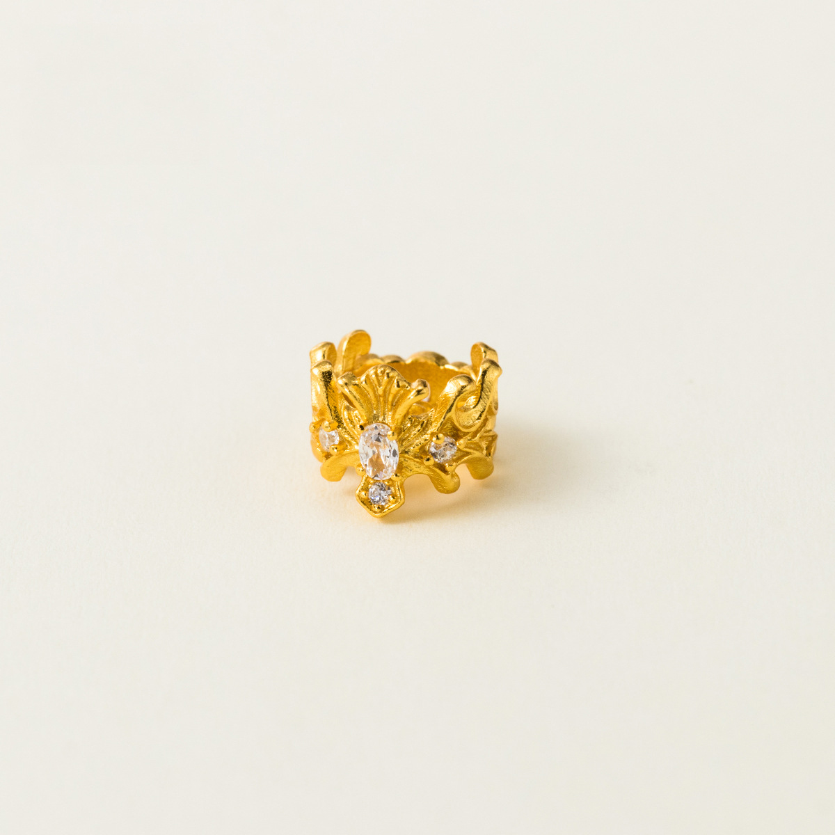 925スターリングシルバー クラウンスペーサービーズ ジルコ - Jewelry Making In La のレビューと価格