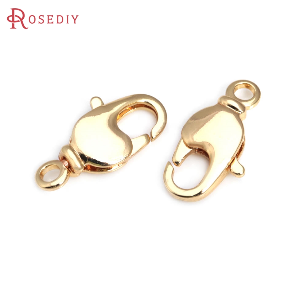 18Kゴールドカラー真鍮製回転式ロブスタークラスプ、ジュエリ - Jewelry Making Gold のレビューと価格
