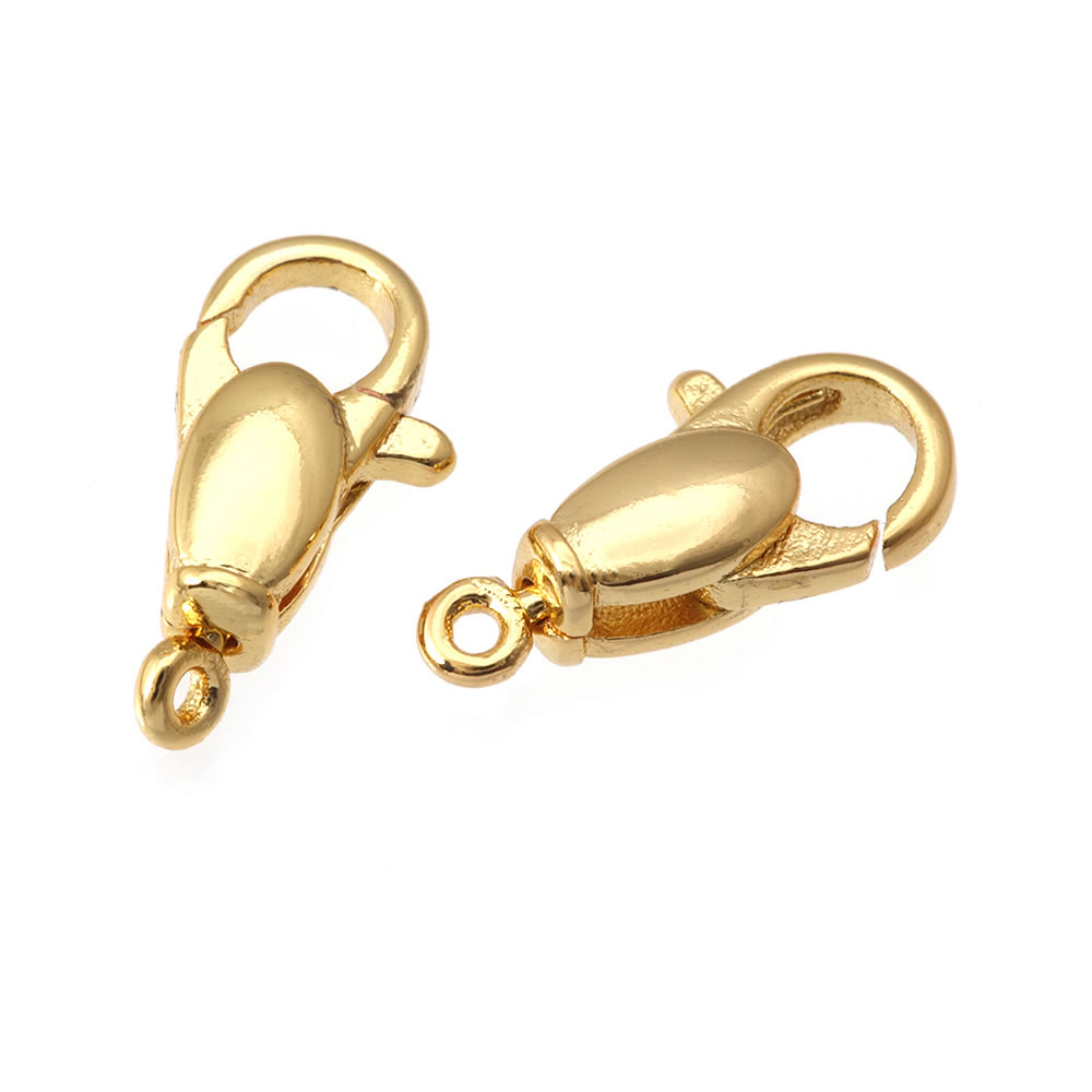 18Kゴールドカラー真鍮製回転式ロブスタークラスプ、ジュエリ - Jewelry Making Gold のレビューと価格