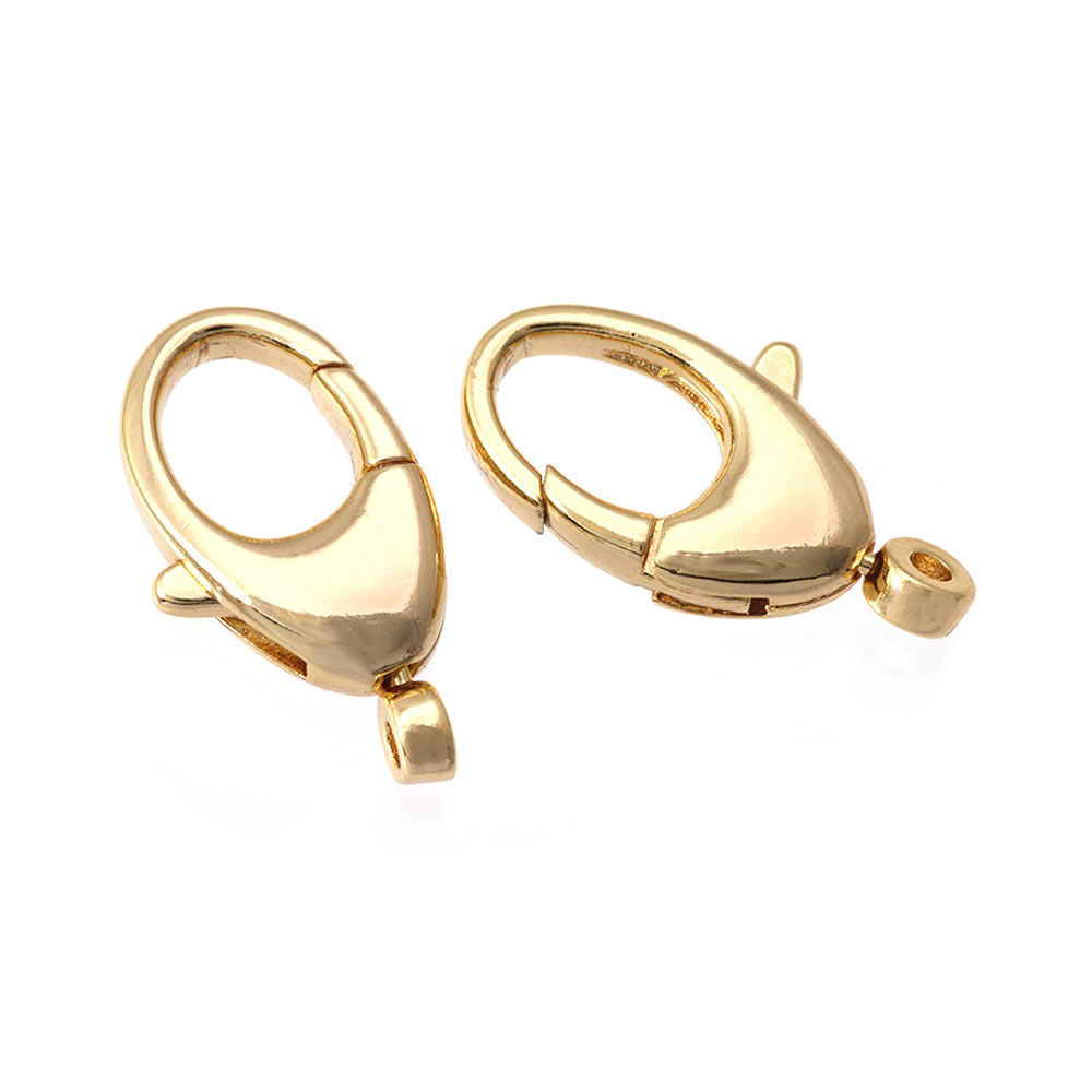 18Kゴールドカラー真鍮製回転式ロブスタークラスプ、ジュエリ - Jewelry Making Gold のレビューと価格