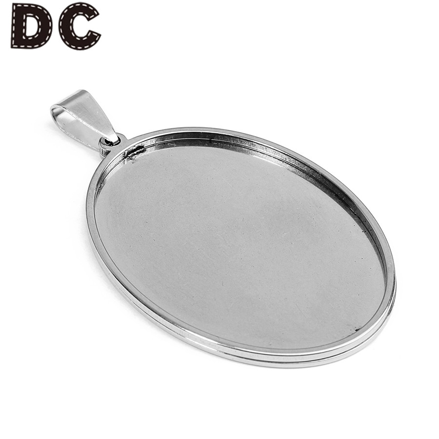 DC ライト 5 個ステンレス鋼ブランクベースペンダントトレ - Jewelry Making Dc のレビューと価格