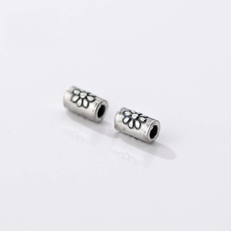 925シルバー スペーサービーズ デイジーフラワー彫刻 シリ - Jewelry Making In La のレビューと価格