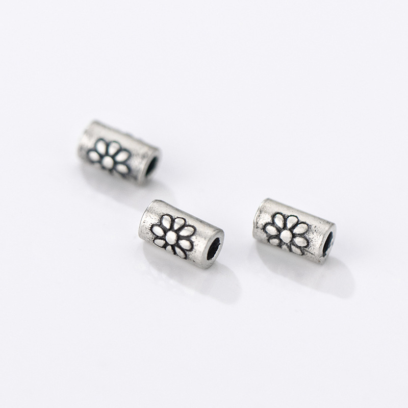 925シルバー スペーサービーズ デイジーフラワー彫刻 シリ - Jewelry Making In La のレビューと価格