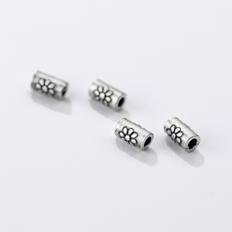 925シルバー スペーサービーズ デイジーフラワー彫刻 シリ - Jewelry Making In La のレビューと価格