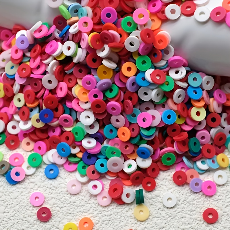 1000個、6mm（0.236インチ）、混合色ポリマークレイ - Jewelry Making In Clay のレビューと価格