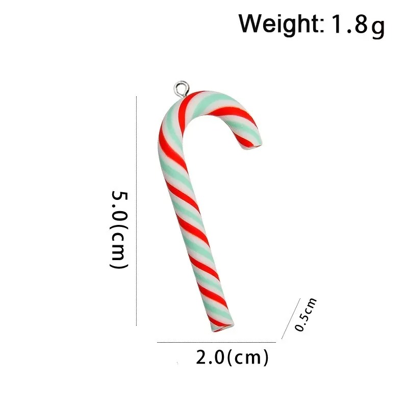 10個入り かわいい大型ポリマークレイ クリスマスキャンディ - Jewelry Making In Clay のレビューと価格