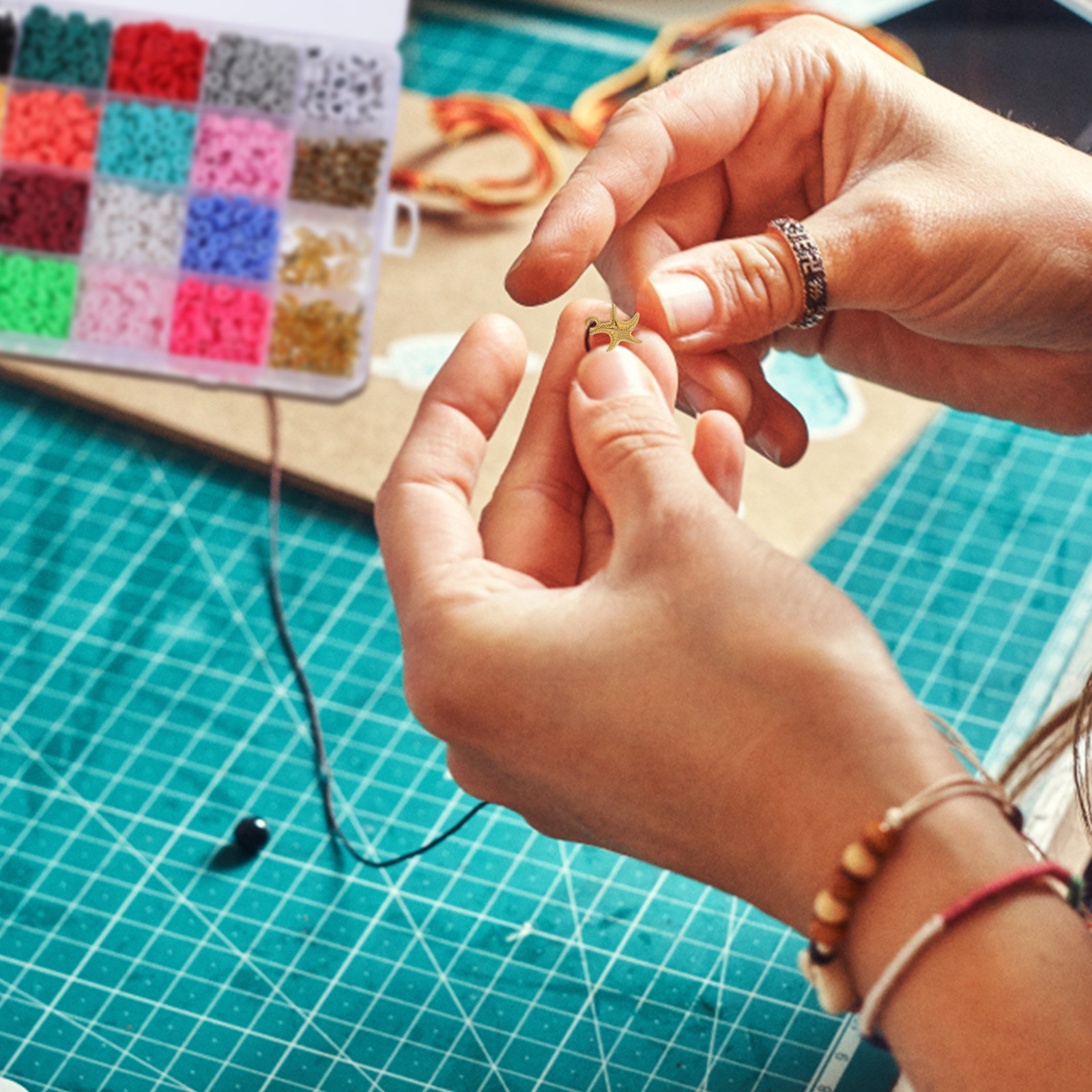 1セットのポリマークレイビーズを使ったジュエリー製作キット。 - Jewelry Making In Clay のレビューと価格