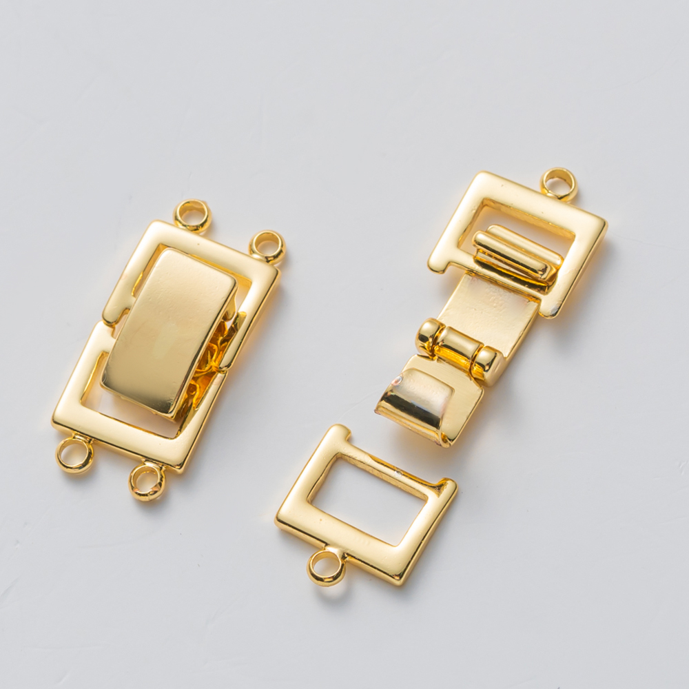 2個入り 14K金メッキ レイヤードクラスプ 2連ネックレス - Jewelry Making Gold のレビューと価格